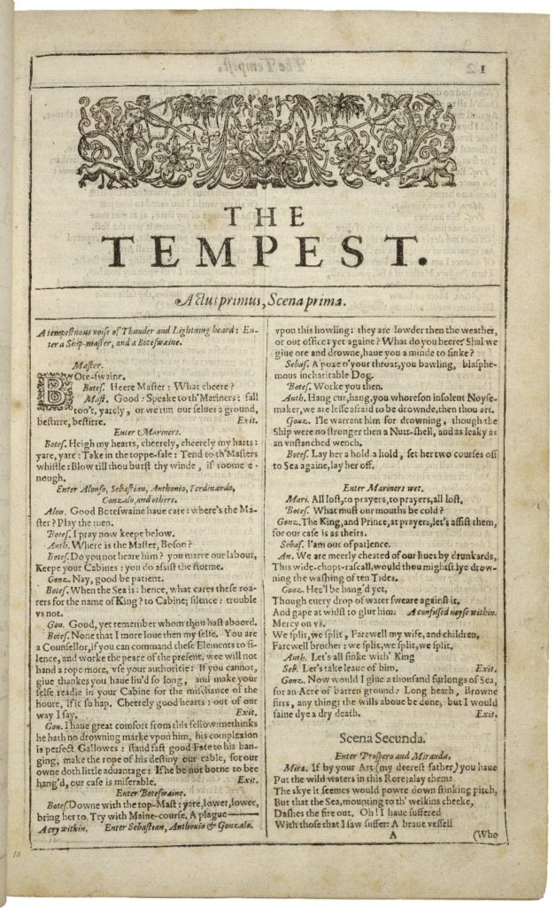 First-page-first-folio-tempest