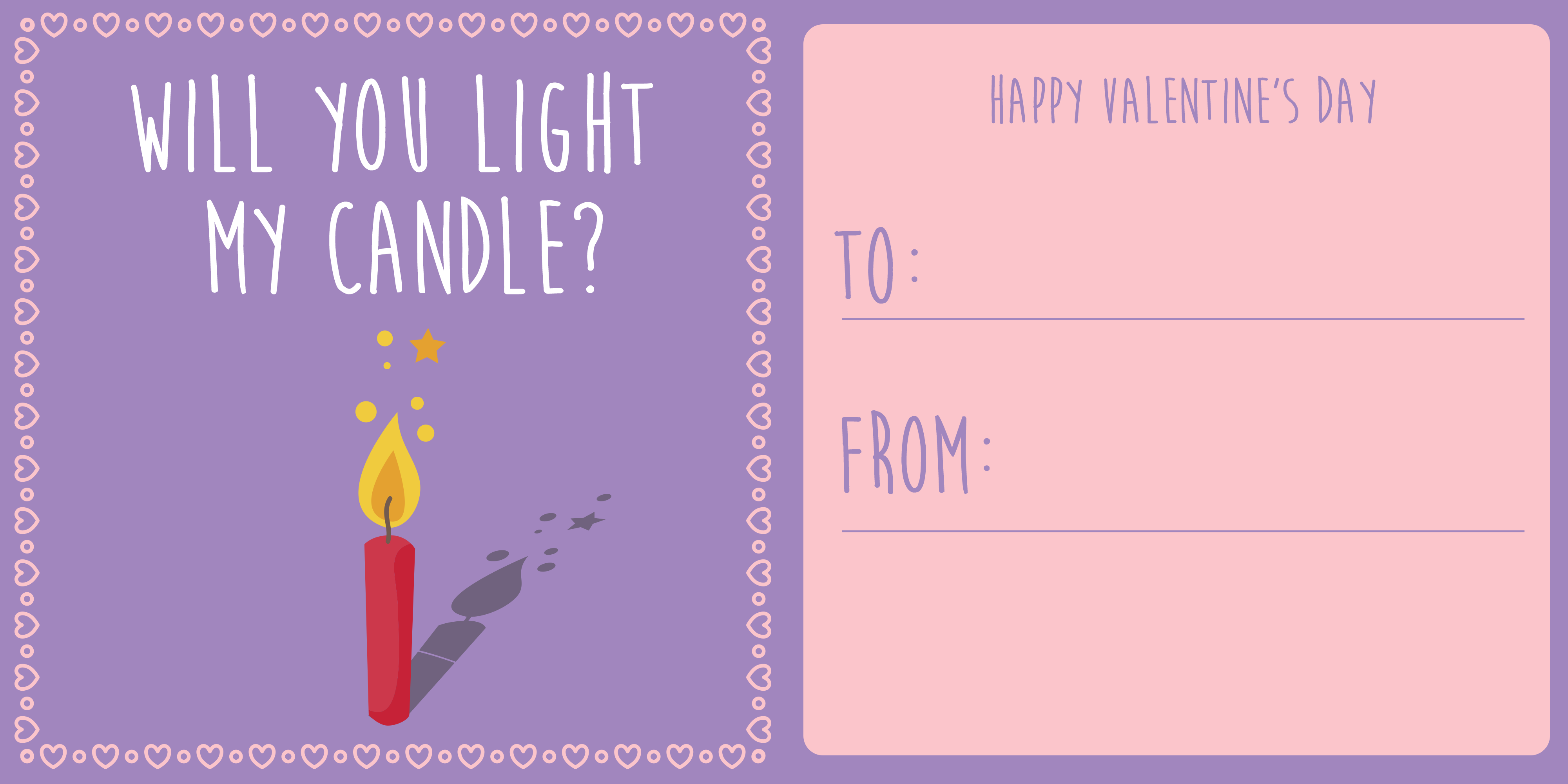 Light my candle - Card