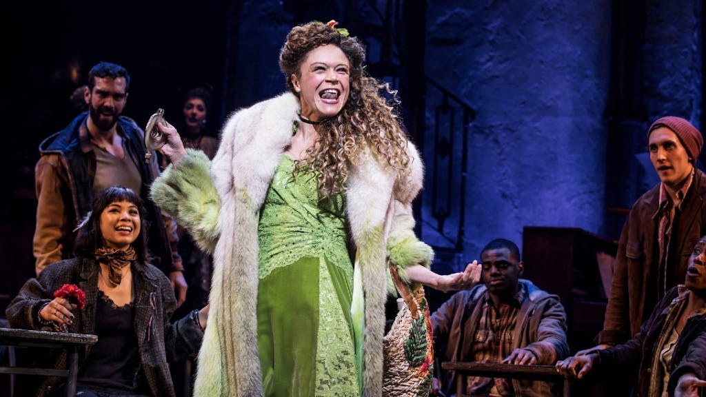 Amber Gray as Persephone in Hadestown