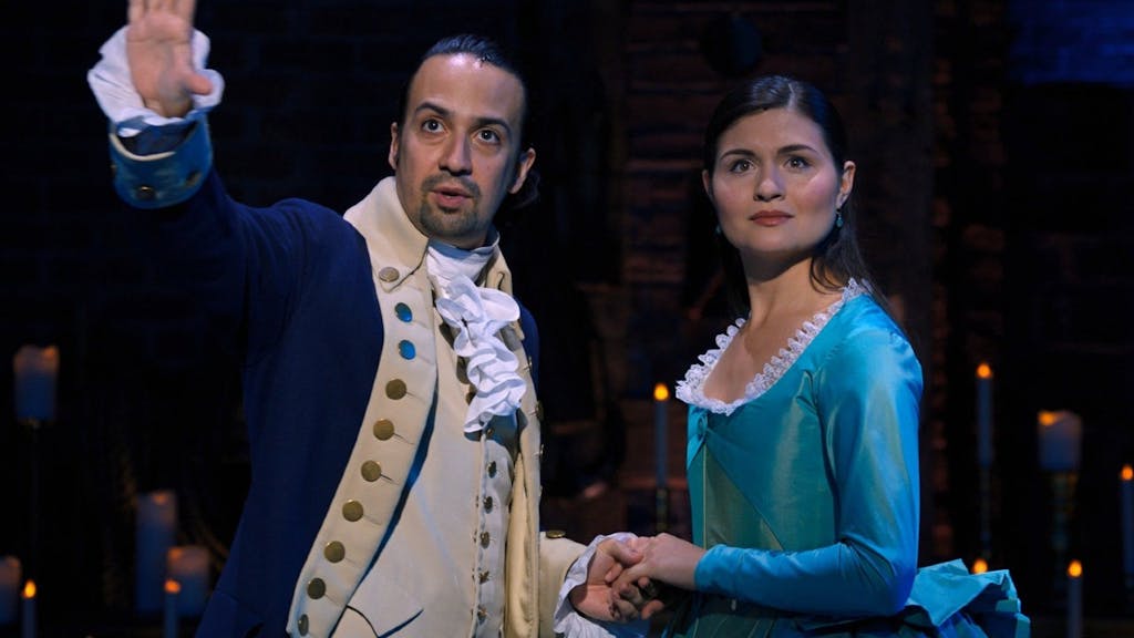 Hamilton and Eliza in Hamilton