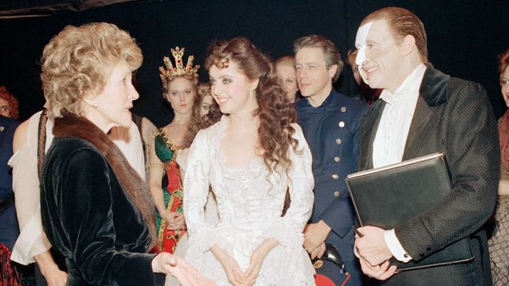 Nancy Reagan at The Phantom of the Opera